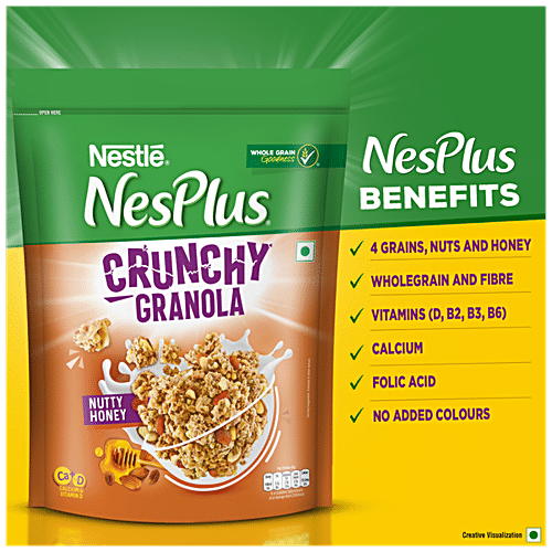 Buy Nestle Nesplus Breakfast Cereal Crunchy Granola With Nutty Honey Online At Best Price Bigbasket