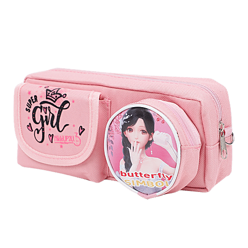 Buy DP Printed Fabric Pencil Pouch - Pink , BB1263DPNK Online at Best ...