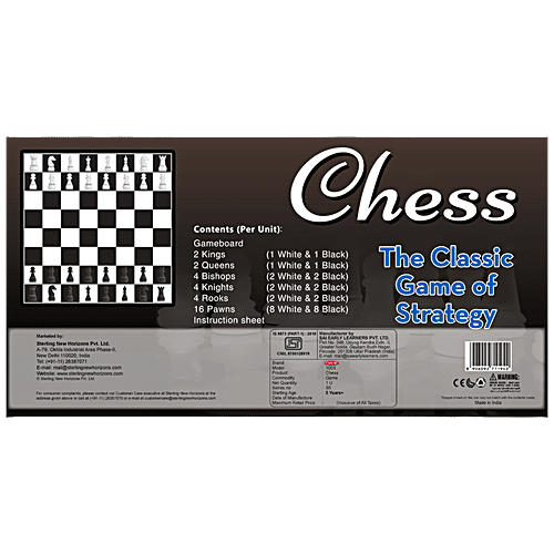 Buy Sterling Board Game - Chess, 2 Players, Suitable For Ages 5 Years &  Above Online at Best Price of Rs 129 - bigbasket