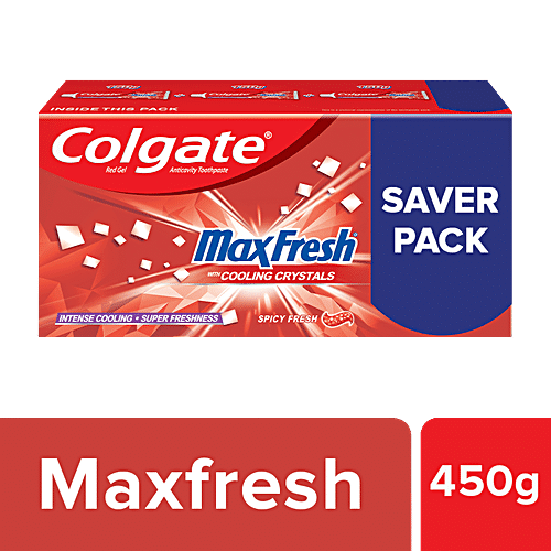 Buy Colgate Max Fresh Anticavity Toothpaste Gel - Spicy Fresh, Saver ...