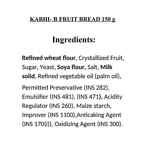 Buy KABHI B Fruit Bread - For Instant Energy, Easy To Digest Online At ...