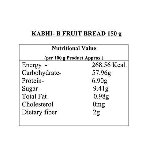 Buy KABHI B Fruit Bread - For Instant Energy, Easy To Digest Online At ...