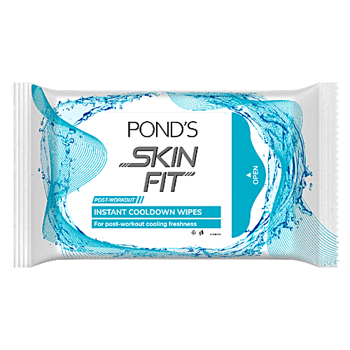 Buy Ponds Skin Fit - Post-Workout Instant Cooldown Wipes Online at Best ...