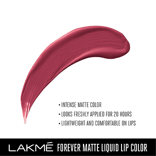 lakme forever matte liquid lip colour pink glam