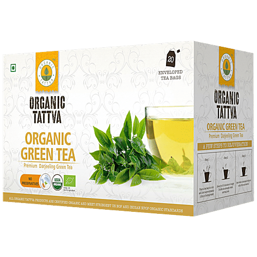 Buy Organic Tattva Tulsi Green Tea Online at Best Price of Rs 155.2 ...