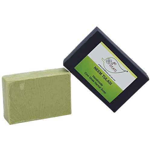 Buy ArtNWeaves Neem Tulasi Handmade Cow Ghee Herbal Soap Online at Best ...