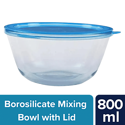 Borosilicate Heat Resistant Cooking Soup Pot Microwave Oven Safe Glass Bowl  Round Bowl with Lid - China Glass Food Bowl and Glass Bowl price