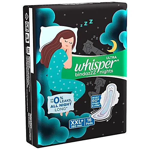 Buy Whisper Ultra Overnight Sanitary Pad With Wings - XXL Plus