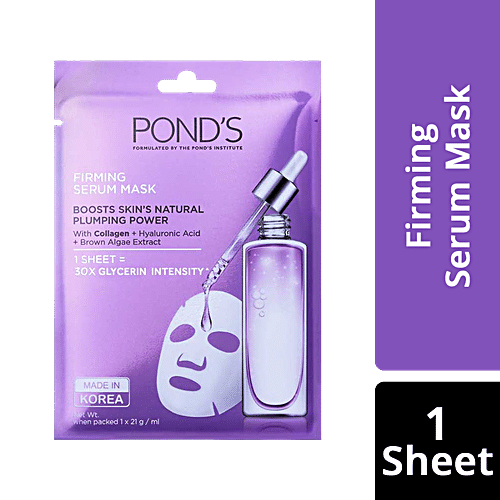 Buy Ponds Skin Firming Serum Mask With Hyaluronic Acid & Brown Algae ...