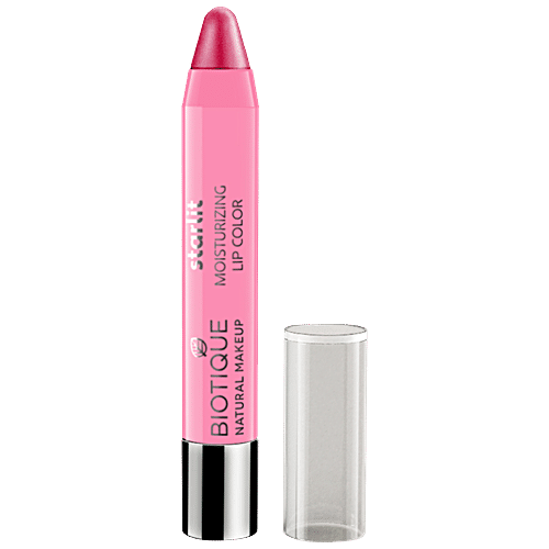 Buy Biotique Natural Makeup Starlit Moisturising Lipstick - Rich ...