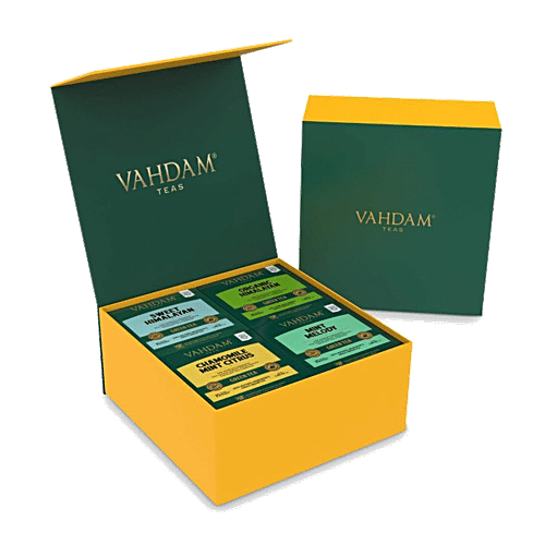 Buy Vahdam Organic Green Tea Wellness Kit 20 days Fitness Kit