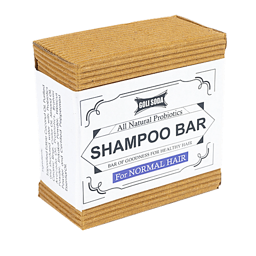 Buy Goli Soda All Natural Probiotics Shampoo Bar - For Normal Hair ...