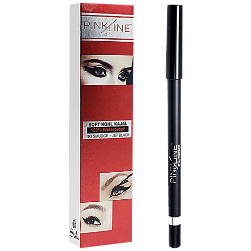 Buy Pink Line Soft Kohl Kajal Jet Black Waterproof Smudge Free Online At Best Price Bigbasket