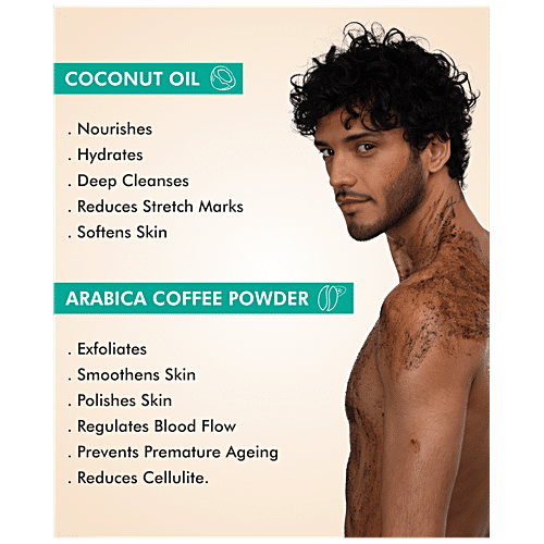 Buy Coffee Body Scrub With Coconut Extract Online In India – mCaffeine