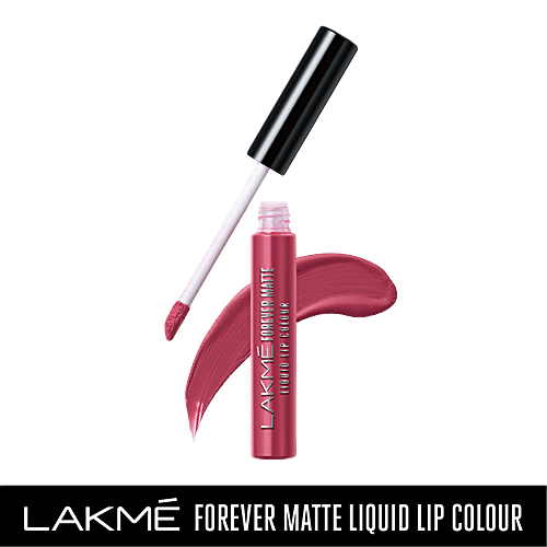 lakme forever matte liquid lipstick pink punch