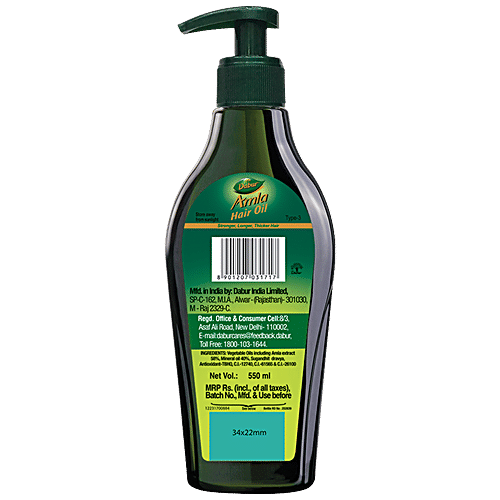 Buy Dabur Amla Hair Oil For Stronger Longer And Thicker Hair Rich In Vitamin C Online At Best 9513