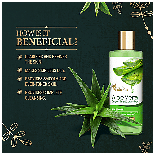 Buy Oriental Botanics Aloe Vera, Green Tea & Cucumber Face Toner Online ...