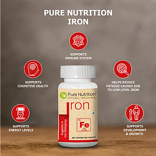 Buy Pure Nutrition Iron Supplement - Combination Of Iron With Folic ...