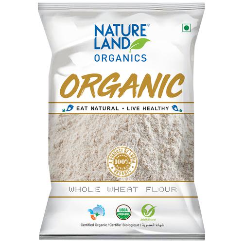 Buy Natureland Organics Whole Wheat Flour Online at Best Price of Rs 41 ...