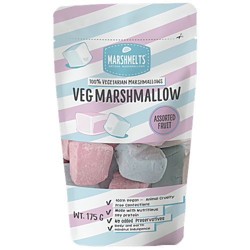 Buy Marshmelts Veg Marshmallow - Assorted Fruit Flavour Online at Best ...