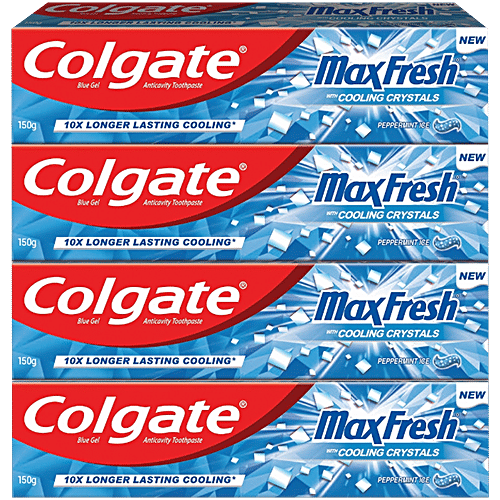 Buy Colgate MaxFresh Toothpaste, Blue Gel Paste with Menthol for Super ...