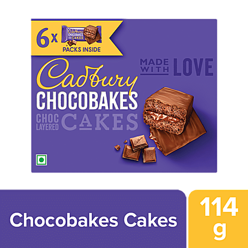 Buy Cadbury Chocobakes Chocobakes Choc Layered Cakes - Family Pack ...