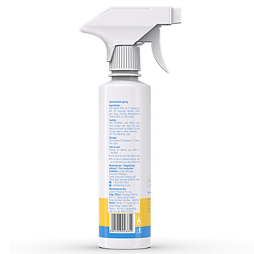 Buy Godrej Aer Fabric Sanitizer Spray 99.9 Germ Protection, Long