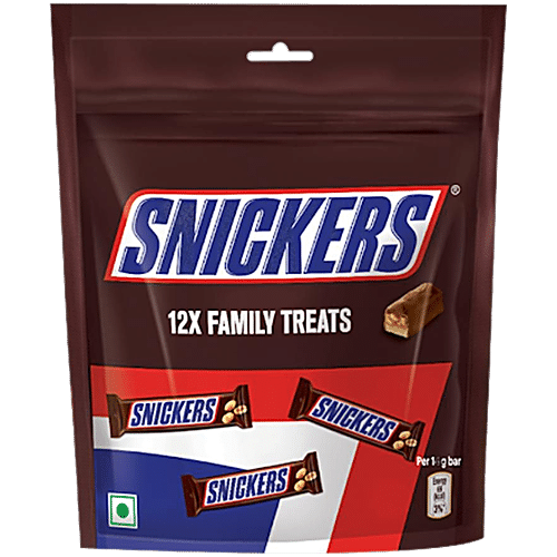 Buy Snickers Peanut Filled Chocolate Bar - Family Treats Online At Best ...