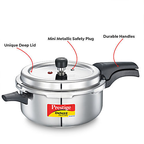 Prestige deluxe alpha stainless steel pressure cooker 3 online litres