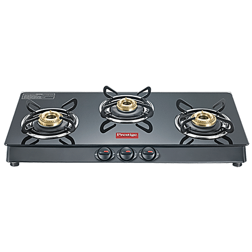 Buy Prestige 3 Burner Gas Stove Marvel Plus Glass Tables GTM03