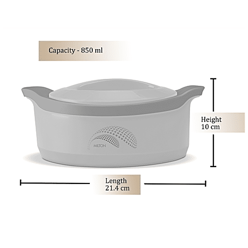 Buy Milton New Marvel 1000 Inner Steel Casserole For Roti Chapati White Online At Best Price