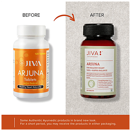 Buy Jiva Ayurveda Arjuna Tablet Strengthens Heart Muscles, Manages