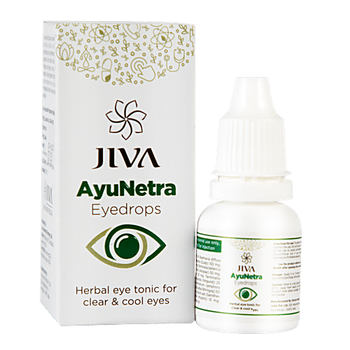 Buy Jiva Ayurveda Ayunetra Eye Drops - Herbal Tonic For Cooling ...