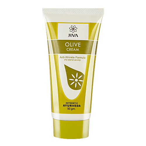 Buy Jiva Ayurveda Olive Cream With AntiWrinkle Formula, Prevents