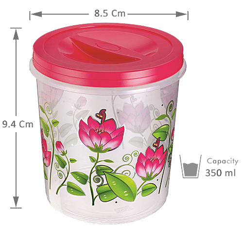 Buy Amson 2 in 1 Pink Plastic Snack Box Container 450 ml Online at Best  Prices in India - JioMart.