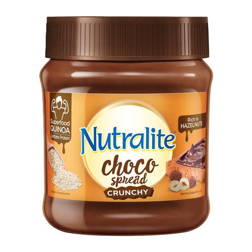 Nutralite Choco Spread - Crunchy, 275 g Jar Contains Protein
