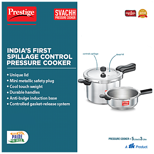 Prestige 3 litre pressure cooker online whistle