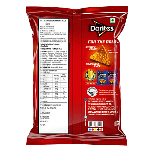 Buy Doritos Flamin Hot Cheese Supreme 150g Online, Worldwide Delivery