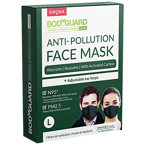 Buy Bodyguard N95 + PM2.5 Anti Pollution Face Mask With Activated ...