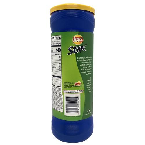 Lay's Stax Sour Cream and Onion, 156 g Can 