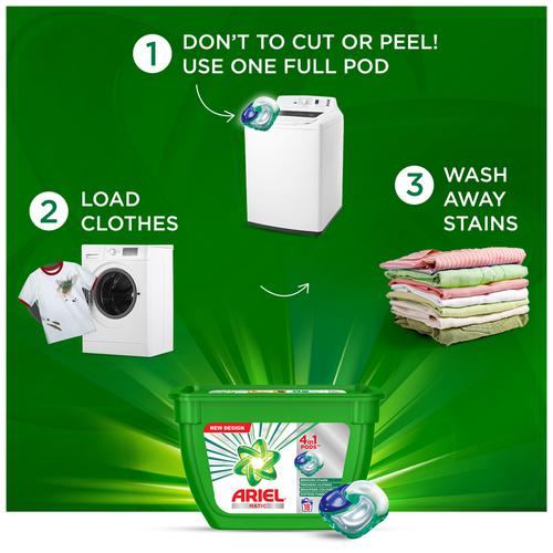 Ariel 3in1 Pods Original Washing Liquid Capsules 60 Washes, Washing  Capsules & Tablets