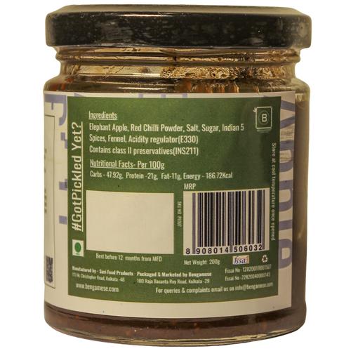 Buy BENGAMESE Elephant Apple Pickle Online at Best Price of Rs 189 ...
