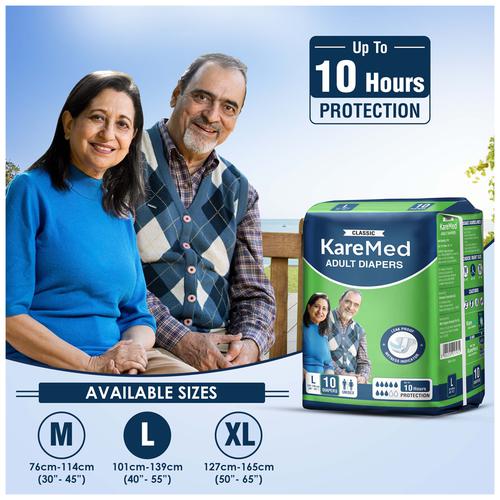 10 Pieces Procare Adult Diapers, Size: Large, Waist Size: 60X90,23X36 Inch  at Rs 210/pack in Howrah