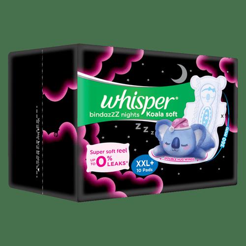 Whisper bindazzz night xxxl 10+10+10pads 30 Sanitary Pad