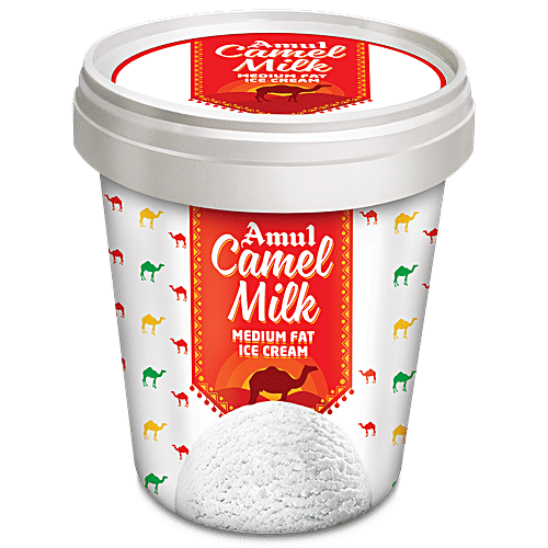 Buy Amul Ice Cream Camel Milk, Medium Fat Online at Best Price of Rs