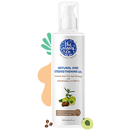 Buy The Moms Co Natural Hair Strengthening Oil With Amla Bhringraj And Coffee Oils Controls 3873