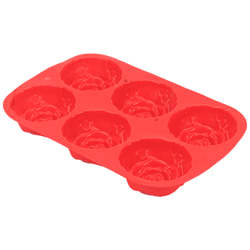 Buy Klassic Floral Shape Silicon Cake Mould Small Assorted Colour, Kl 