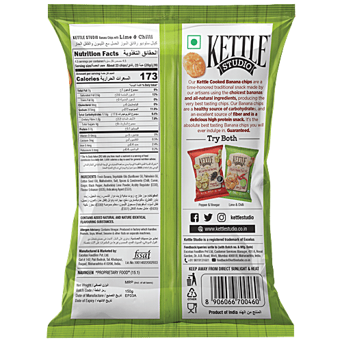 Buy Kettle Studio Banana Chips - Lime & Chilli Online at Best Price of ...