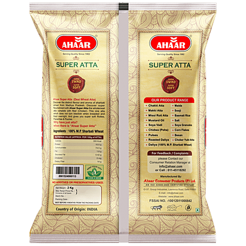 Buy Ahaar Super Chakki Fresh Atta Online At Best Price Of Rs 148