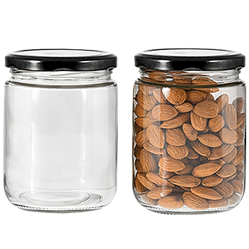 Buy Glass Ideas Glass Storage Jar - With Metal Lid Online at Best Price of  Rs 200 - bigbasket